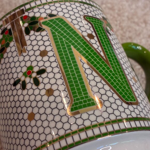 NWOT Christmas Mug Cup with Letter "N" - Picture 7 of 7